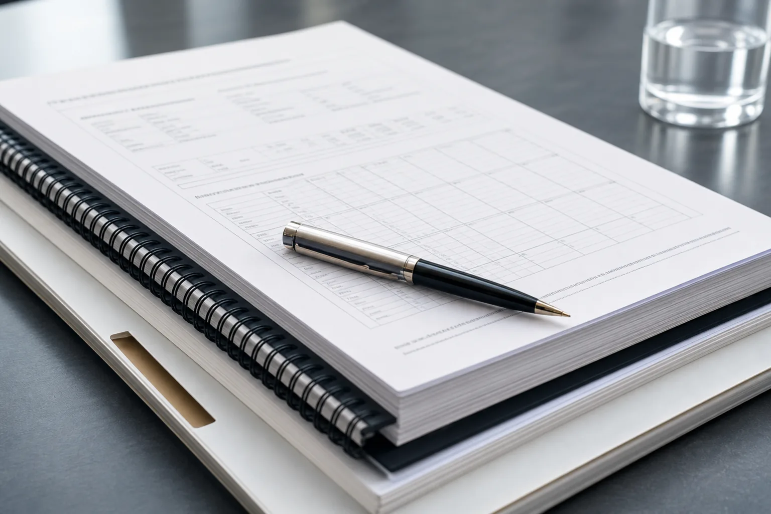Borrower financial documents reviewed for commercial financing