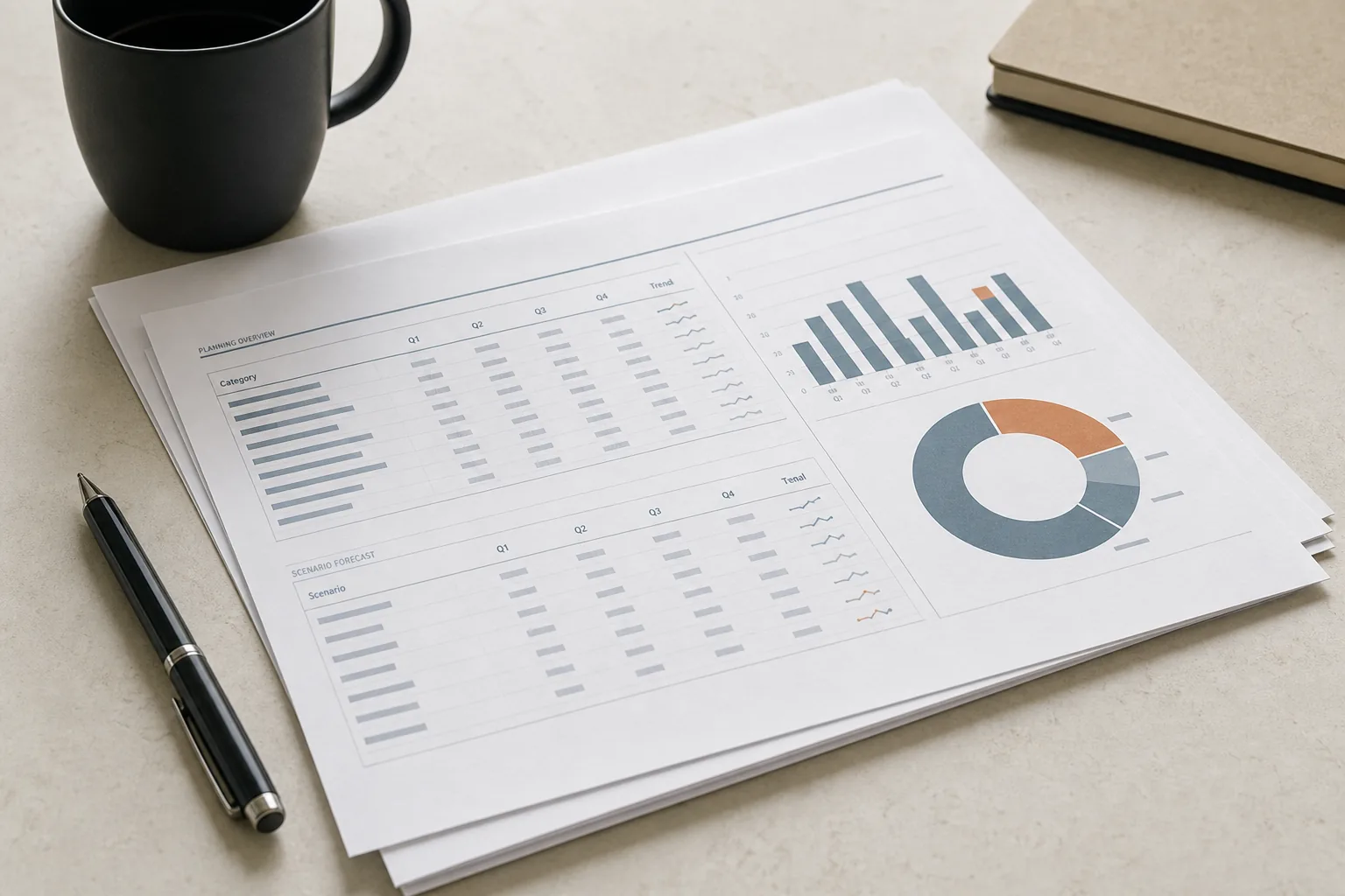 Financial forecast and business growth plan under review